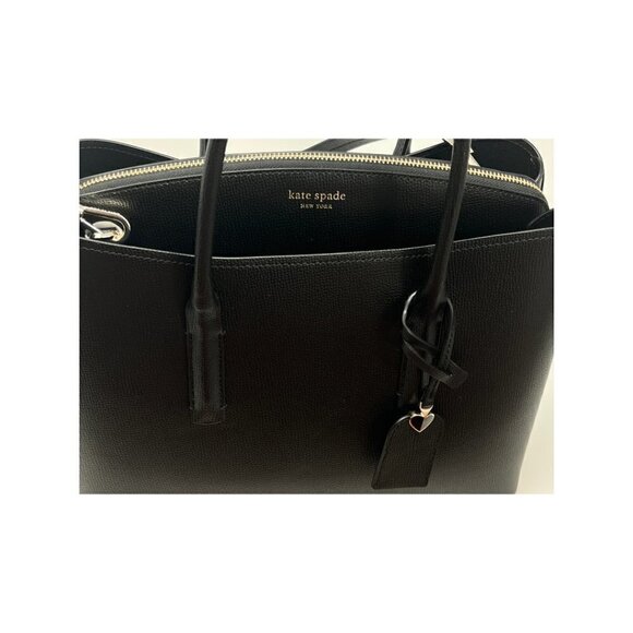 Kate Spade Margaux Large Satchel Crossbody Handbag, Black - Picture 3 of 11